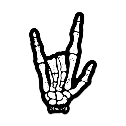 Skeleton Hand Sticker