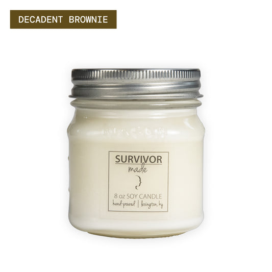Survivor Made Artisan Candle - Decadent Brownie