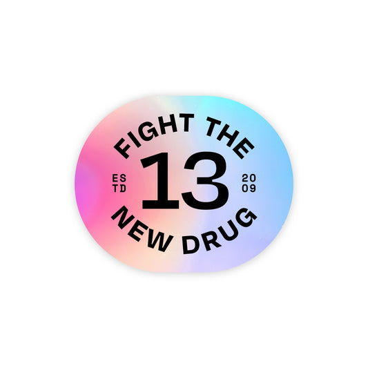 13 Years Holographic Sticker